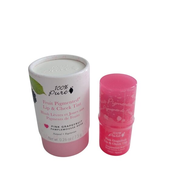 00% Pure Fruit Pigmented Lip & Cheek Tint PINK GRAPEFRUIT 7.5g/0.26 oz SEALED - Picture 1 of 6